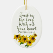 私の一言：信頼 セラミックオーナメント (裏面)