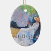 私の一言:静寂: セラミックオーナメント (裏面)