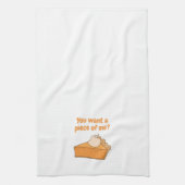 私の一部が欲しいの？パンプキンパイ キッチンタオル (縦)