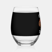 私の七面鳥とチリン感謝の家族の贈り物 ステムなしワイングラス (右)