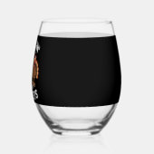 私の七面鳥とチリン感謝の家族の贈り物 ステムなしワイングラス (左)