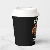 私の七面鳥とチリン感謝の家族の贈り物 紙コップ (右)