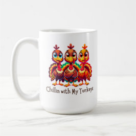 私の七面鳥とチリン感謝祭おもしろい コーヒーマグカップ