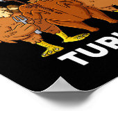 私の七面鳥と感謝祭の子供たちおもしろい ポスター (角)