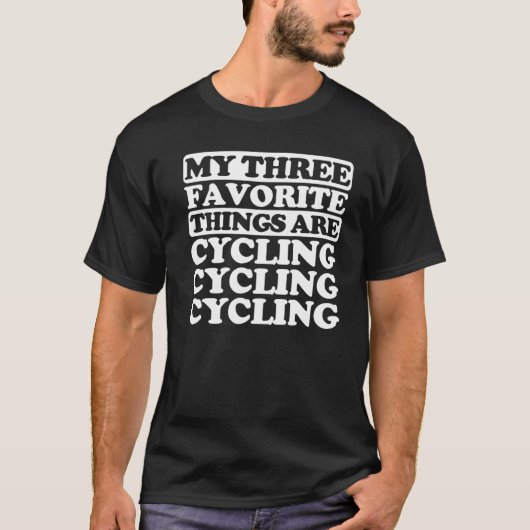 私の三つお気に入りのはサイクリング Tシャツ (正面)