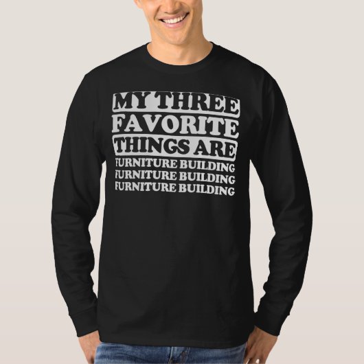 私の三つお気に入りのは家具を組み込む Tシャツ (正面)
