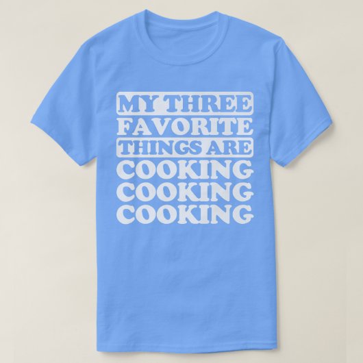 私の三つお気に入りのは料理 Tシャツ (デザイン正面)
