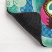 私の三日月形のフクロウ マウスパッド (コーナー)