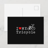私の三輪自転車 トライク トリケ 三輪 ギフトが大好き ポストカード (正面/裏面)