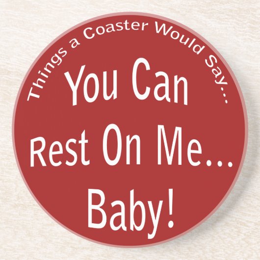 私の上で休むことができる…ベビーコースター コースター (正面)