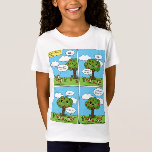 私の上に…漫画 Tシャツ (正面)