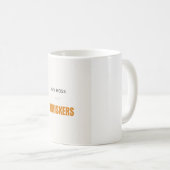 私の上司にはひげがある 面白い猫好き コーヒーマグカップ (正面右)