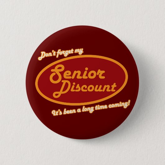 私の上忘れ位割引を行うな！ 缶バッジ (正面)