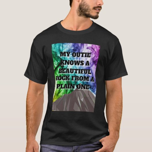 私の上着は質素な岩の美しい岩を知っている Tシャツ (正面)