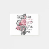 私の下の地上の空と私の中の火 ポストイット (正面)