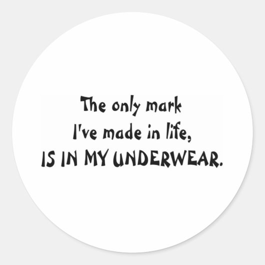 私の下着。 ラウンドシール (正面)