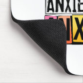 私の不安は不安おもしろいメンタルヘルス認識度 マウスパッド (コーナー)