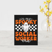 私の不気味なソーシャルワーカー時代の素敵なゴーストH カード (黄色い花)