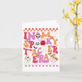 私の不気味な先生時代のグルービーゴースト先生ホール カード (黄色い花)