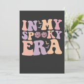 私の不気味な時代のグールな秋 ハロウィン ゴースト レトロ 招待状 (スタンド正面)