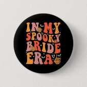 私の不気味な花嫁時代のグルーヴィーハロウィンウェディングバ 缶バッジ (正面)