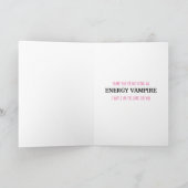 私の不要な友人になってくれてありがとう カード (内部)