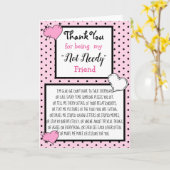 私の不要な友人になってくれてありがとう カード (黄色い花)