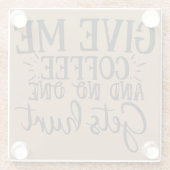 私の与えコーヒーと誰も傷つけない ガラスコースター (裏面)