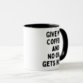 私の与えコーヒーと誰も傷つけない マグカップ (正面右)