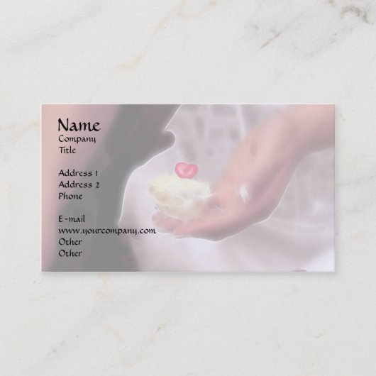 私の与えハートだ！ 名刺 (正面)