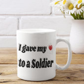 私の与えハートはセーラーブラック文字 コーヒーマグカップ