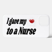 私の与えハートはナースに Case-Mate iPhoneケース (裏面 (横))