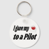 私の与えハートはパイロットに キーホルダー (正面)