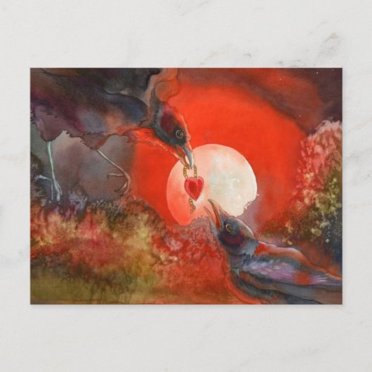 私の与えハート ポストカード (正面)