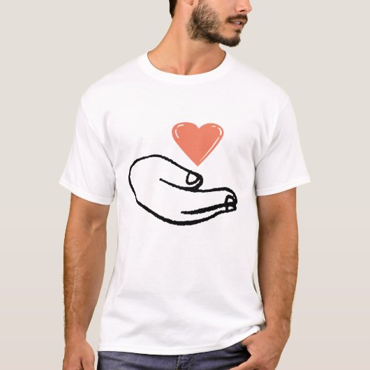 私の与えハート Tシャツ (正面)