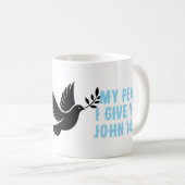 私の与え平和はあなたに コーヒーマグカップ (正面右)