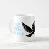 私の与え平和はあなたに コーヒーマグカップ (正面左)