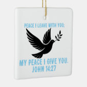 私の与え平和はあなたに セラミックオーナメント (右)