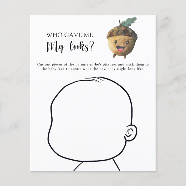 私の与え見た目の赤ん坊のシャワーのゲーム (正面)