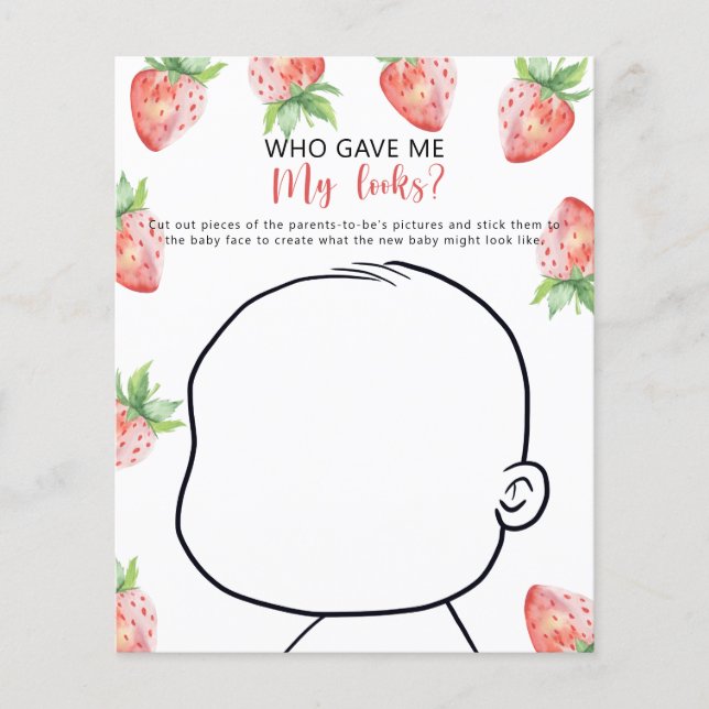 私の与え見た目の赤ん坊のシャワーのゲーム (正面)