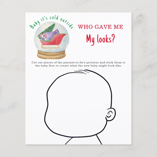 私の与え見た目は？ – サンタのそり (正面)