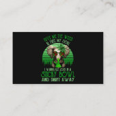 私の与え雑草と解放の私の魂の象の喫煙 名刺 (裏面)