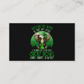 私の与え雑草と解放の私の魂の象の喫煙 名刺 (正面)