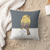 私の与え魂に音楽の翼ミュージックノートバードの引用文 クッション (ブランケット)