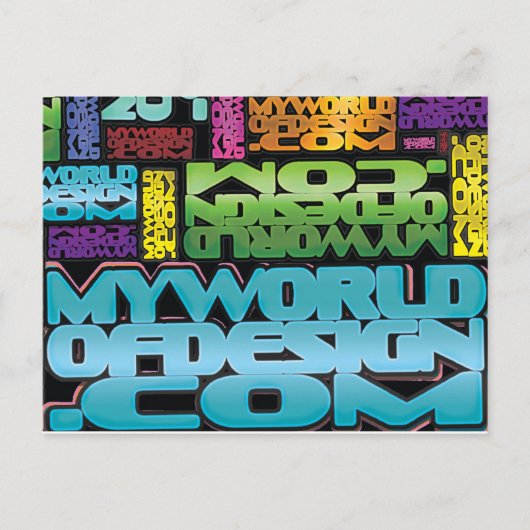 私の世界のデザインはがき ポストカード (正面)