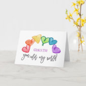 私の世界のバレンタインを着色します カード (黄色い花)