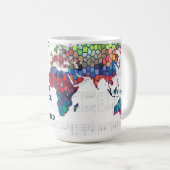 私の世界のマグを揺すります コーヒーマグカップ (正面右)