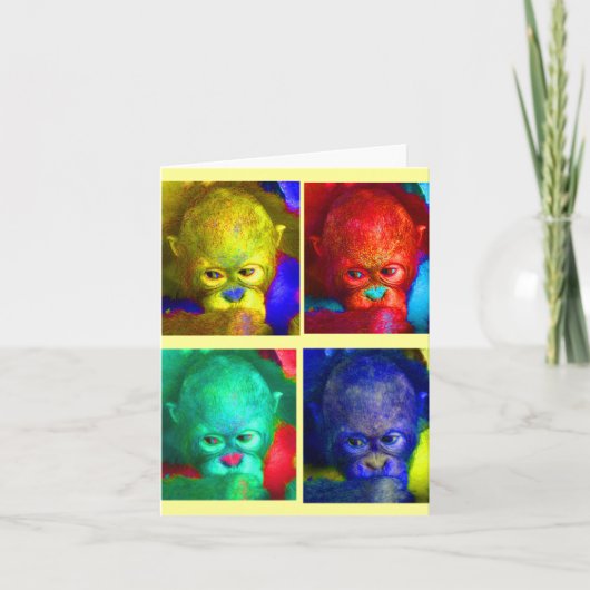 私の世界の主な霊長類に色を付ける カード (正面)