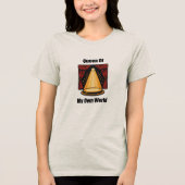 私の世界の女王の女性のエンパワーメントデザイン トライブレンドＴシャツ (正面)