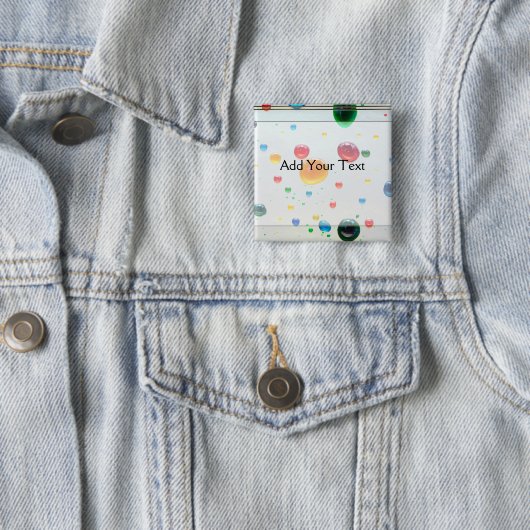 私の世界の明るいペンキの低下を着色して下さい 缶バッジ (インサイチュ)